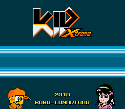 Kid Adventure 4 - Kid Xtreme (Super Mario World hack) Title Screen
